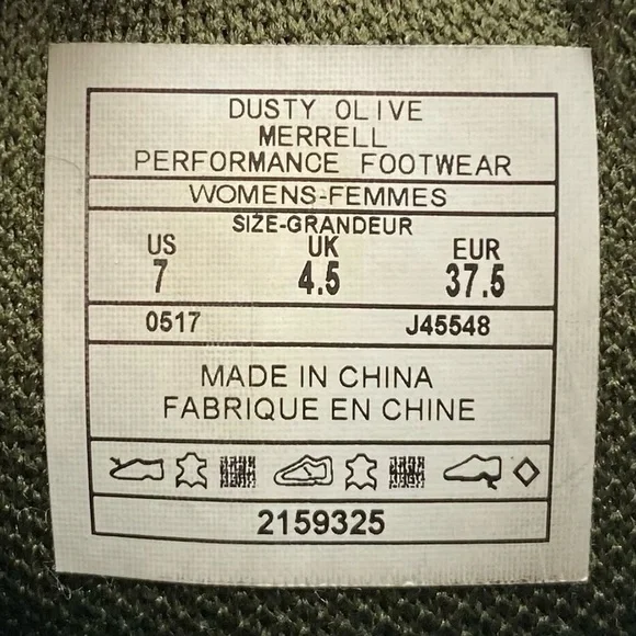 Merrell Womens Shoes Chateau II Mid Boots Sz 7 Green Leather Ankle Waterproof - Picture 9 of 12